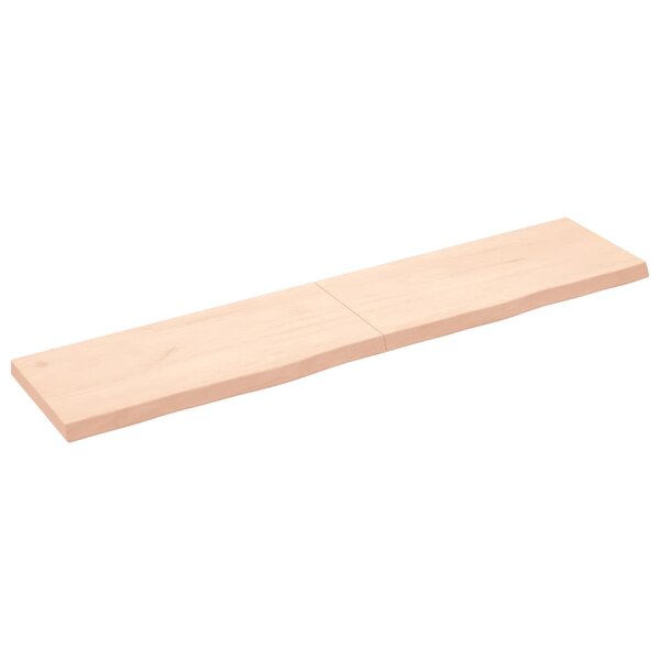 vidaXL Étagère murale 180x40x(2-6) cm bois de chêne massif non traité