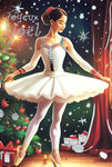 61-5846 Carte Joyeux Noël avec enveloppe blanche 12x17 5cm