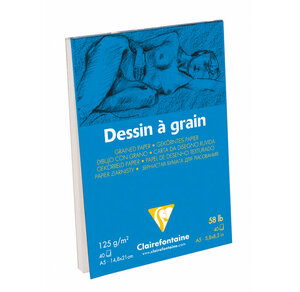 Bloc Dessin à Grain 125g A5 40F CLAIREFONTAINE
