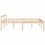 vidaXL Lit pour personne âgée 140x200 cm bois massif de pin
