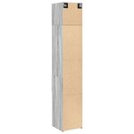 vidaXL Armoire de rangement mince sonoma gris 40x42 5x225 cm