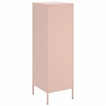 vidaXL Buffet haut rose 36x39x113 cm acier