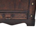 Vidaxl coffre de rangement bois marron 90 x 51 x 42 cm