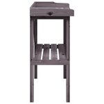 vidaXL Table à plantes avec étagère gris 78x38x82 5 cm bois de sapin