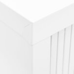 vidaXL Armoire à portes coulissantes Blanc 90x40x90 cm Acier
