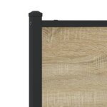 vidaXL Cadre de lit en métal sans matelas chêne sonoma 120x190 cm
