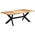 vidaXL Table de salle à manger 200x100x75 cm Bois de manguier solide