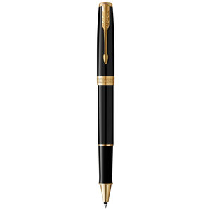 PARKER Sonnet Stylo roller Noir Recharge noire pointe fine Coffret cadeau