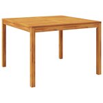 vidaXL Table à manger de jardin 110x110x75 cm bois d'acacia massif