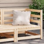 vidaXL Canapé d'angle de jardin bois de pin massif