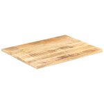 vidaXL Dessus de table Bois de manguier solide 25-27 mm 90x70 cm