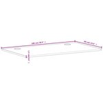 vidaXL Dessus de bureau 100x60x1 5 cm bois massif de hêtre