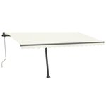 vidaXL Auvent automatique sur pied 400x350 cm Crème
