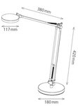Lampe led 4You 3 coloris de disque pour la tête Double articulation en aluminium base m... HANSA