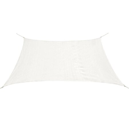 vidaXL Voile de parasol PEHD Carré 2 x 2 m Blanc