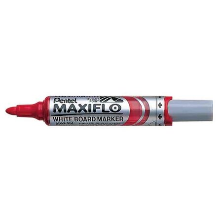 Marqueur tableau blanc maxiflo mwl5m rouge x 12 pentel