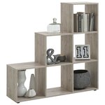 FMD Séparateur de pièce 6 compartiments 104 3x32 6x106 5cm chêne sable