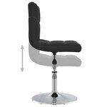 vidaXL Chaises à manger lot de 6 noir similicuir