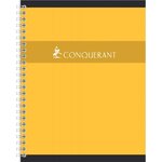 CONQUERANT 1Cahier reliure intégrale, 170 x 220 mm Seyès couleur aleatoire