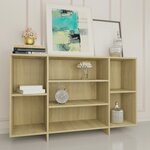 vidaXL Buffet chêne sonoma 120x30x75 cm bois d'ingénierie