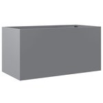 vidaXL Jardinière argenté 62x30x29 cm acier galvanisé