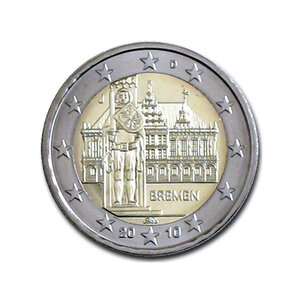 2 euros commémorative Allemagne 2010 - Brême  atelier J.