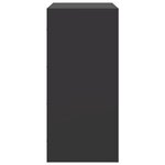vidaXL Buffet noir 67x39x83 cm acier