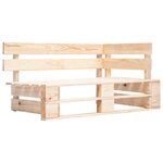 vidaXL Canapé d'angle palette de jardin bois de pin imprégné