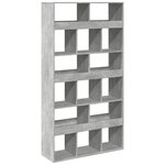 vidaXL Cloison de séparation gris béton bois d'ingénierie