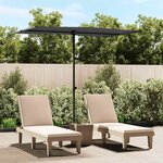 vidaXL Parasol de jardin avec mât en aluminium 2x1 5 m Anthracite