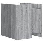 vidaXL Table de chevet sonoma gris 45x50x50 cm bois d'ingénierie