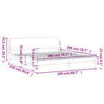 vidaXL Cadre de lit sans matelas gris 200x200 cm similicuir