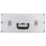 vidaXL Boîte à outils 47 x 36 x 20 cm Argenté Aluminium