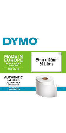DYMO LabelWriter Boite de 1 rouleau de 50 étiquettes durable multi-usages, 59 mm x 102 mm