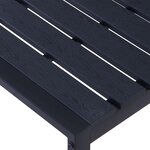 vidaXL Banc de jardin 120 5 cm Panneau PS Noir