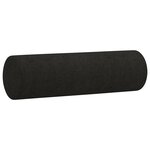 vidaXL Ensemble de canapés 2 Pièces avec coussins noir tissu