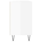 vidaXL Armoire de salle de bain blanc brillant 80x33x60 cm