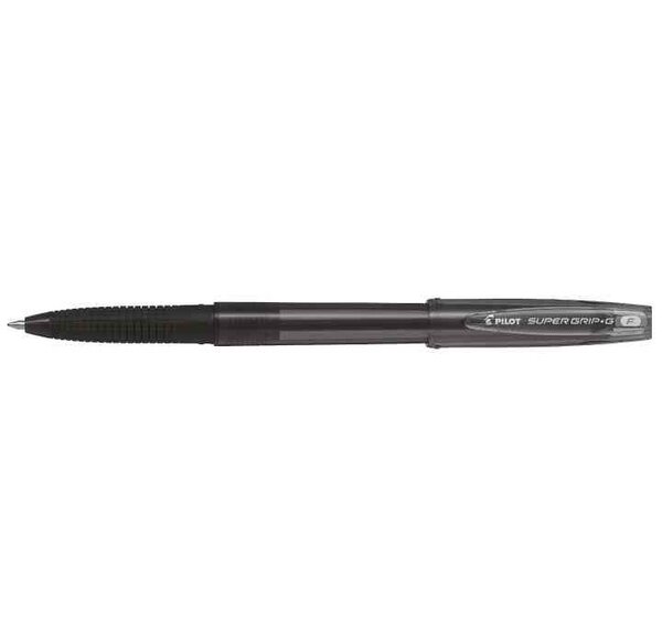 Stylo Bille SUPER GRIP G à Capuchon pointe Moyenne Noir x 12 PILOT