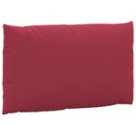 vidaXL Coussins de palette lot de 3 rouge bordeaux tissu oxford