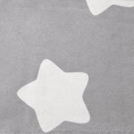 vidaXL Canapé pour enfants gris clair avec étoiles peluche douce