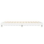 vidaXL Cadre de lit blanc brillant 140x190 cm bois d'ingénierie