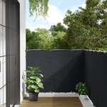 vidaXL Écran de balcon Anthracite 120x400 cm Tissu Oxford