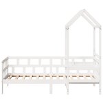 vidaXL Lit de jour avec toit blanc 80x200 cm bois de pin massif