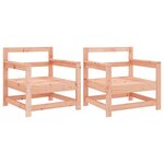 vidaXL Chaises de jardin lot de 2 cm bois massif douglas