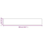 vidaXL Tapis de couloir aspect sisal sable 50x300 cm