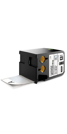 DYMO XTL - Etiquettes laminées d'enrobage de fils/câbles, 51mm x 39mm - Noir sur Blanc