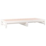 vidaXL Lit coulissant Blanc 2x(90x200) cm Bois de pin massif
