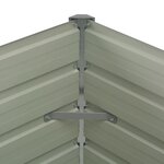 vidaXL Jardinière surélevée Anthracite 100x100x77 cm Acier galvanisé