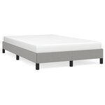 vidaXL Cadre de lit Gris clair 120x200 cm Tissu