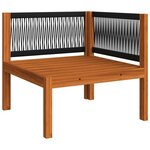 vidaXL Salon de jardin 10 Pièces avec coussins Crème Bois d'acacia solide